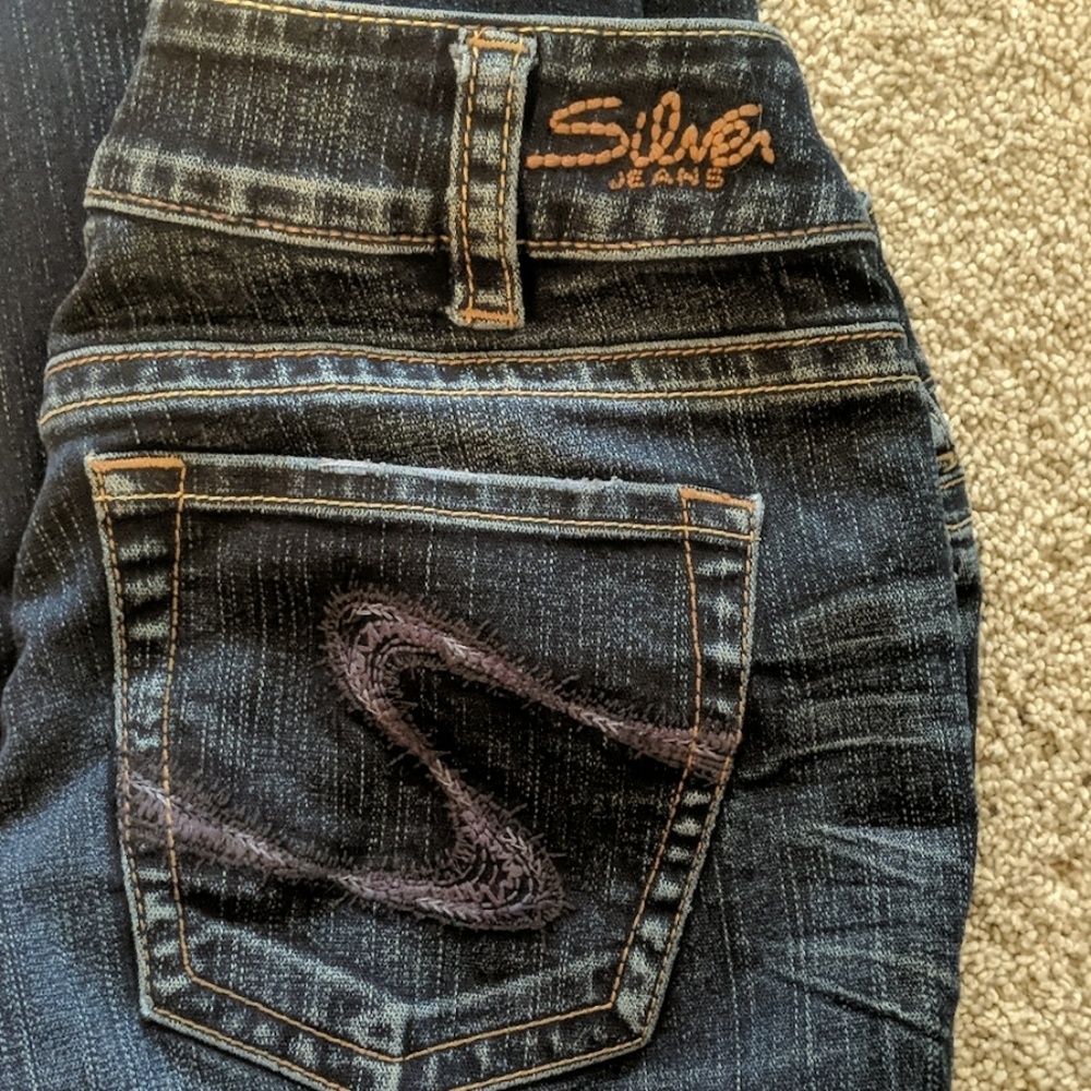Silver Suki jeans. Size 30/30. Pre owned - Picture 3 of 6